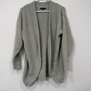 LOVE TREE Cozy Chenille‎ Cardigan Light Green Oversized Knit Sweater Size S